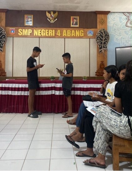 Students Practicing English